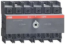 Рубильник реверсивный ABB OT125F3C 3п 125А без ручки картинка